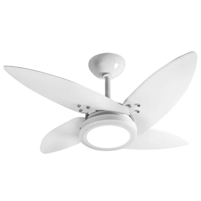 Ventilador Led Paris Branco 4 Pás 110V 110V