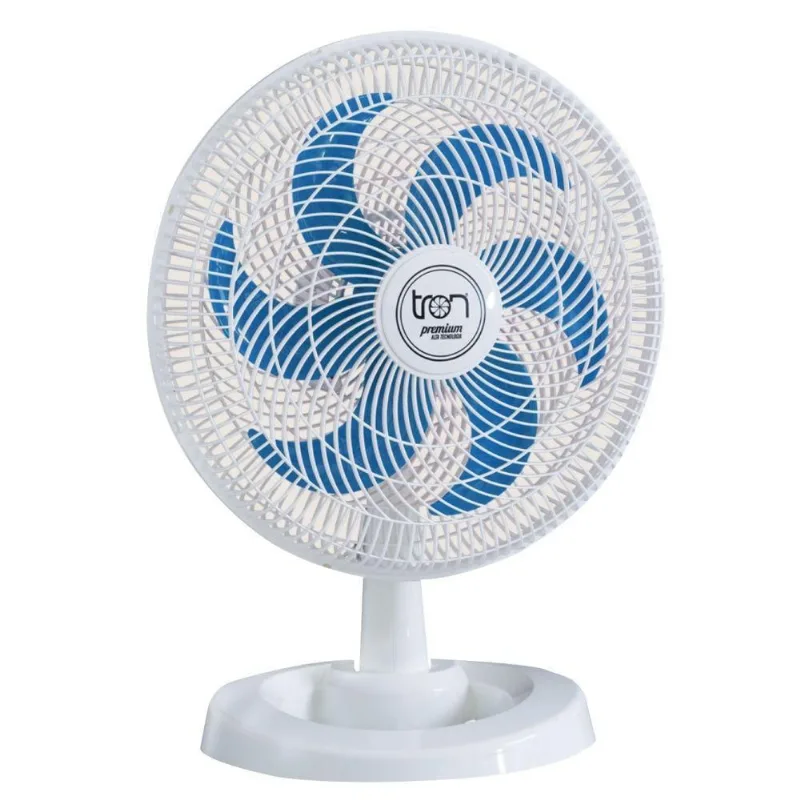 Ventilador Médio Maggie Branco Oscilante 127V Pás Azul 110V