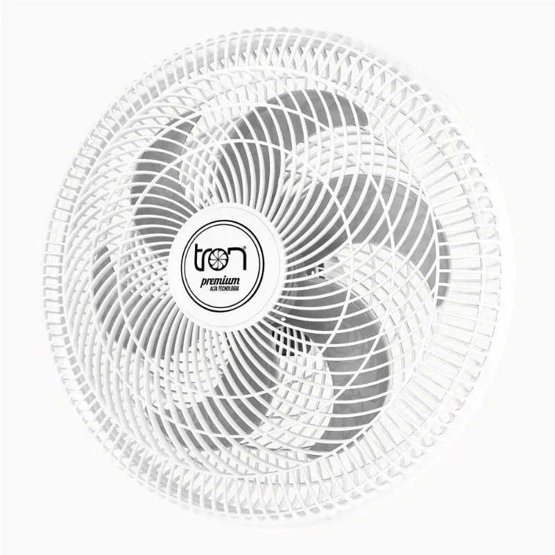 Ventilador Maggie Parede Branco Oscilante 127V Pás Prata 110V