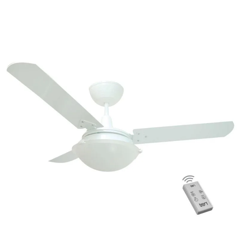Ventilador Strill Branco 110V 3 Pás Branca E Controle Remoto 110V