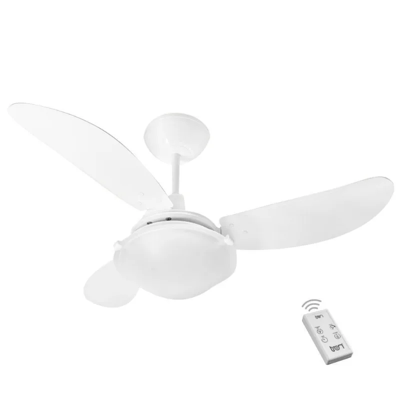Ventilador Havaí 3 Pás 220V Branco E Controle Remoto 220V