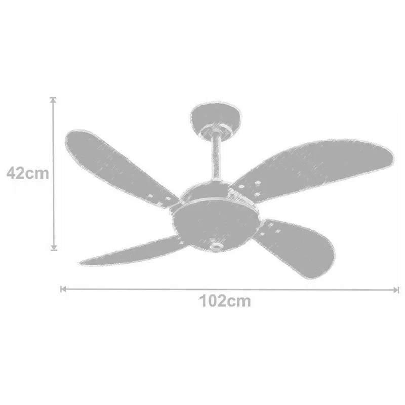 Ventilador Air Office Tabaco 220V E Controle Remoto 220V