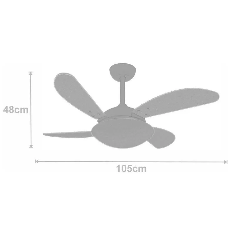 Ventilador Air Tabaco 220V E Controle Remoto 220V