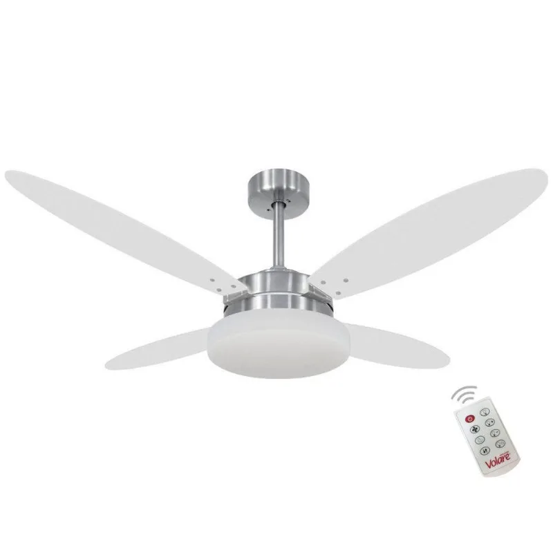 Ventilador Luna Branco Tabaco 127V E Controle Remoto 110V