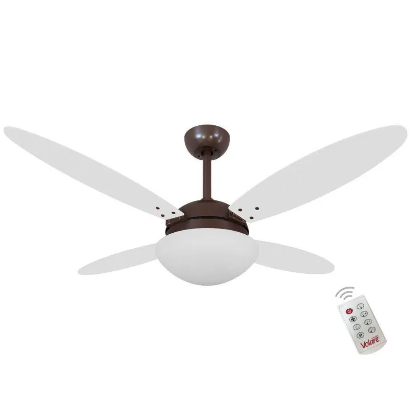 Ventilador Luna Branco Tabaco 220V E Controle Remoto 220V