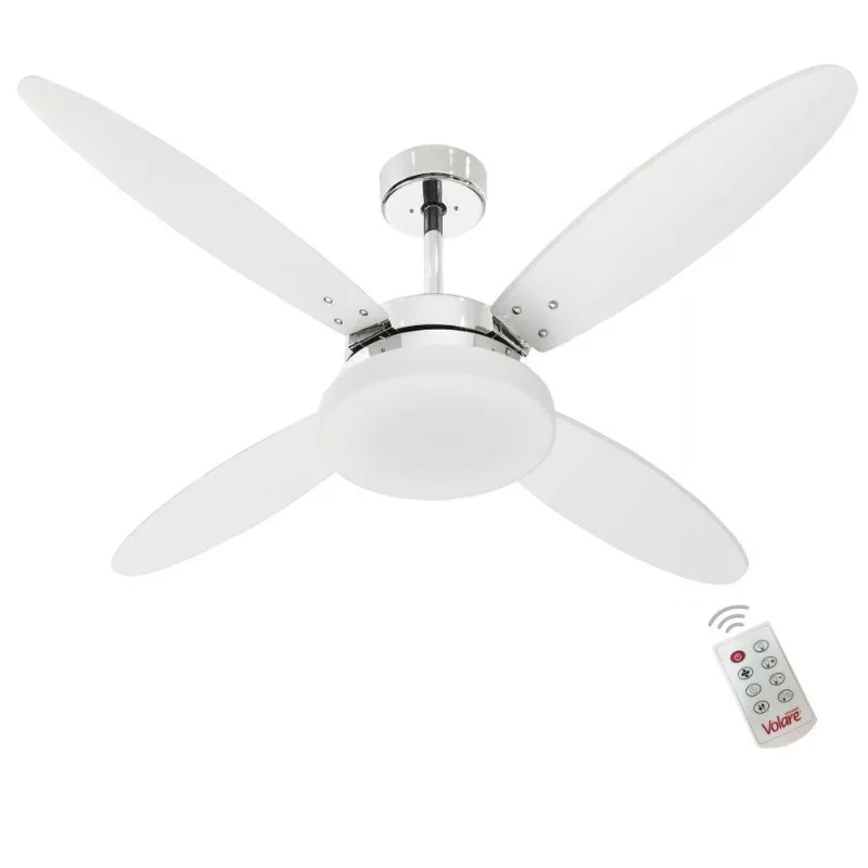 Ventilador Luna Tabaco Branco 220V E Controle Remoto 220V