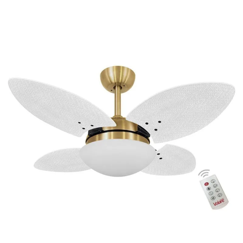 Ventilador Lil Prince Premium Branco 127V E Controle Remoto 110V