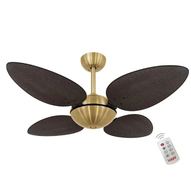 Ventilador Off Premium Tabaco 127V E Controle Remoto 110V