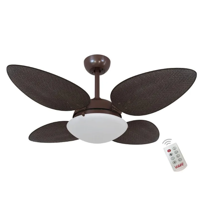 Ventilador Premium Tabaco 127V E Controle Remoto 110V