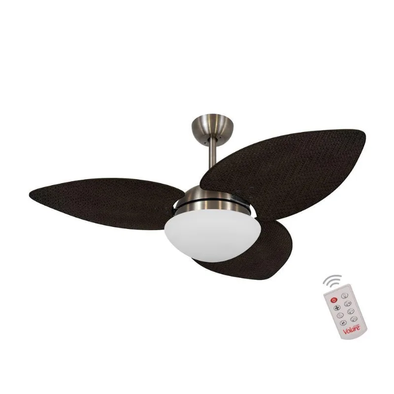 Ventilador De Teto Bronze 3 Pás Palmae Tabaco 127V 110V