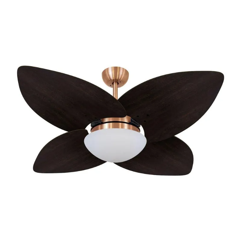 Ventilador De Teto Kovalski Cobre 4 Pás Tabaco 220V 220V
