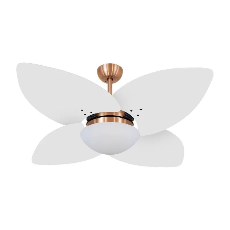 Ventilador De Teto Kovalski Cobre 4 Pás Branco 220V 220V