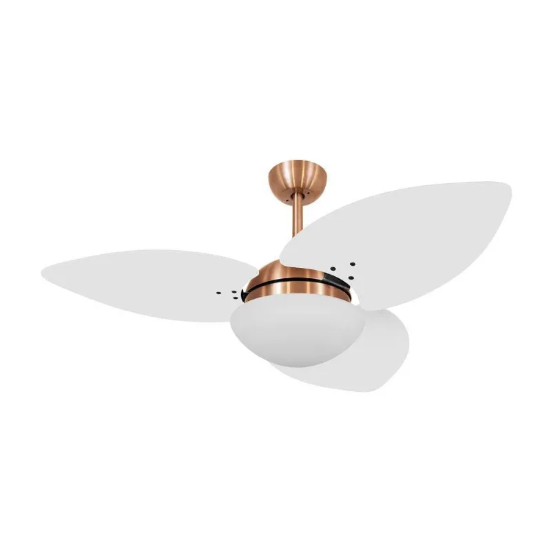 Ventilador De Teto Kovalski Cobre 3 Pás Branco 220V 220V