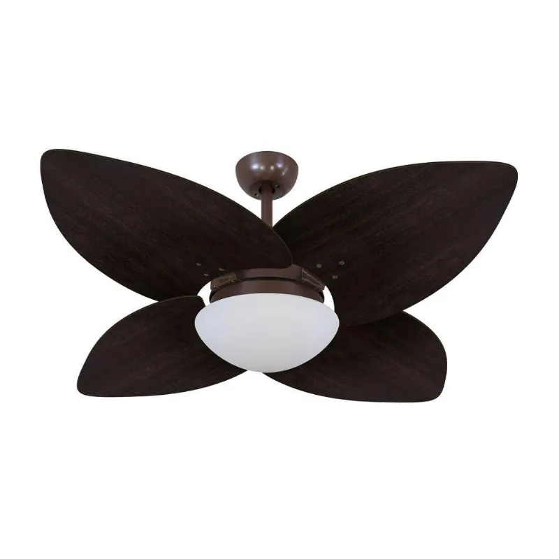 Ventilador De Teto Kovalski Café 4 Pás Tabaco 220V 220V