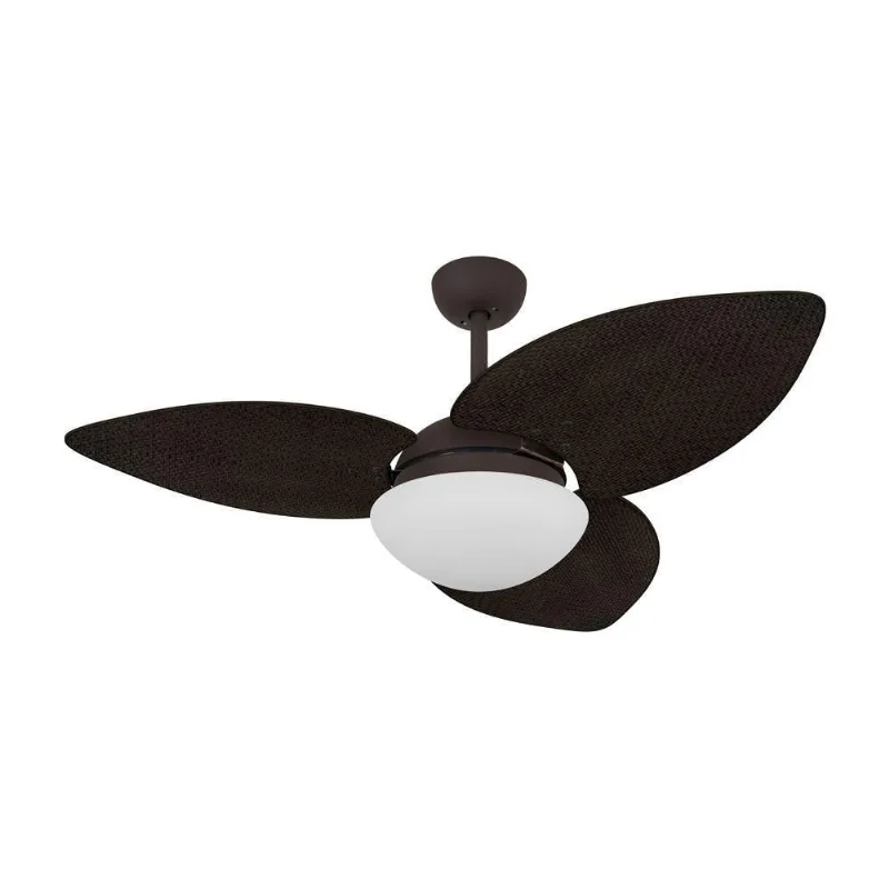 Ventilador De Teto Marrom 3 Pás Palmae Tabaco 220V 220V