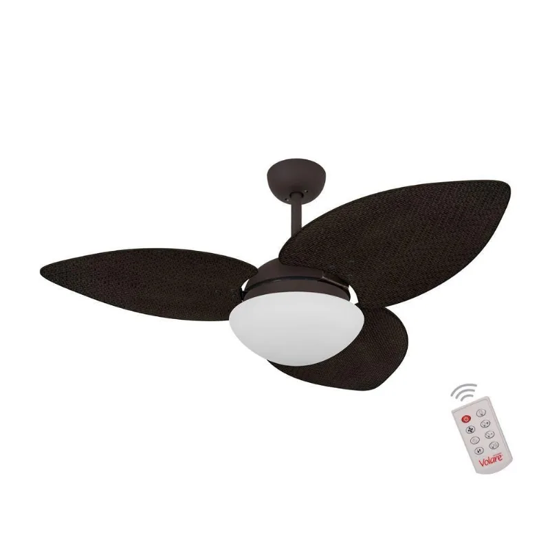 Ventilador De Teto Marrom 3 Pás Palmae Tabaco 220V 220V