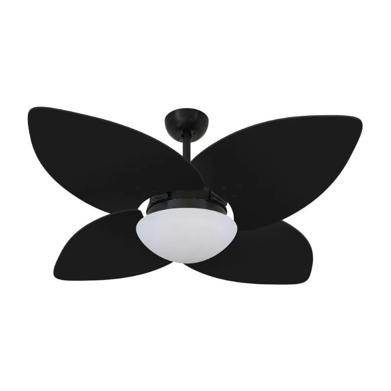 Ventilador De Teto Kovalski Nero 4 Pás Preto 127V 110V