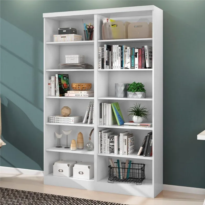 Conjunto 2 Estantes Livreiro Birmingham Branco