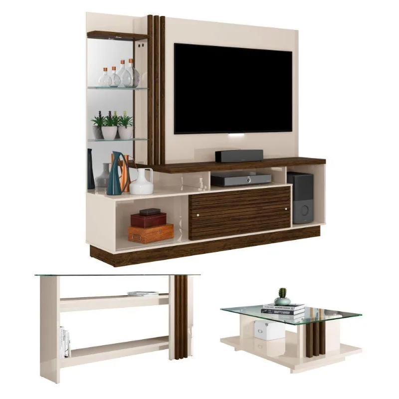 Conjunto Sala Completa Shantel Off White Savana