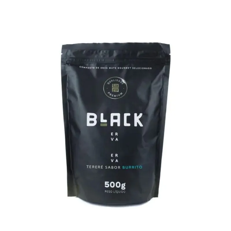 Erva Mate Terere Black Erva Qualidade Premium 500g Sabores