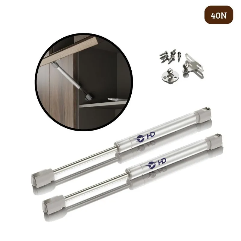 Kit 2 Pistão À Gás Com Amortecedor Para Armário Cozinha 40n