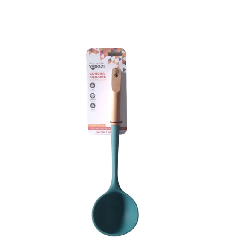 Concha de Silicone Com Cabo de Madeira Aspen 9x34 Yangzi