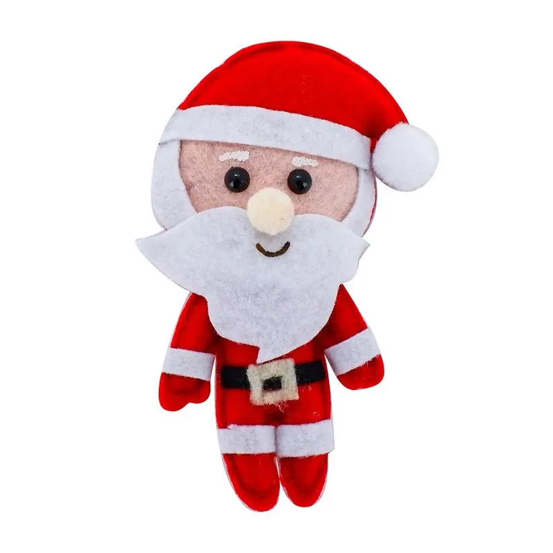 Boneco Decorativo Papai Noel em Tnt Medindo 9X15 Centímetros