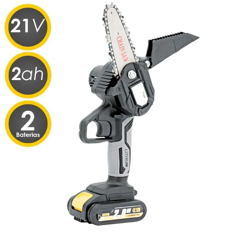 Mini Motosserra Para Poda 2 Bat 21v 4300rpm Rzspb21 Razi Uni