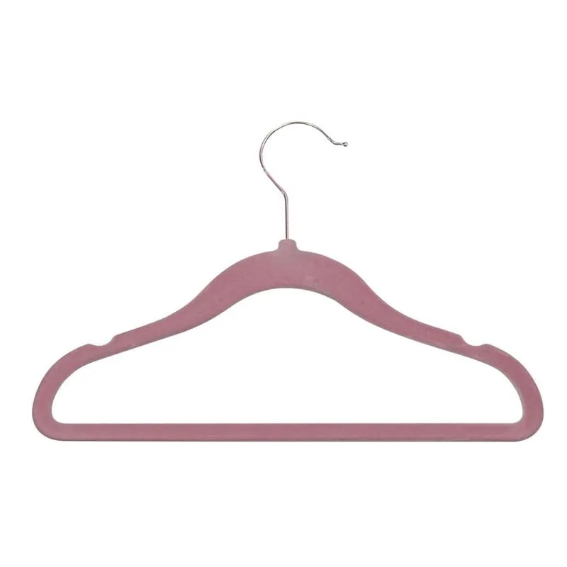 Cabide De Veludo 3 Unidades Infantil Rosa - Tuut