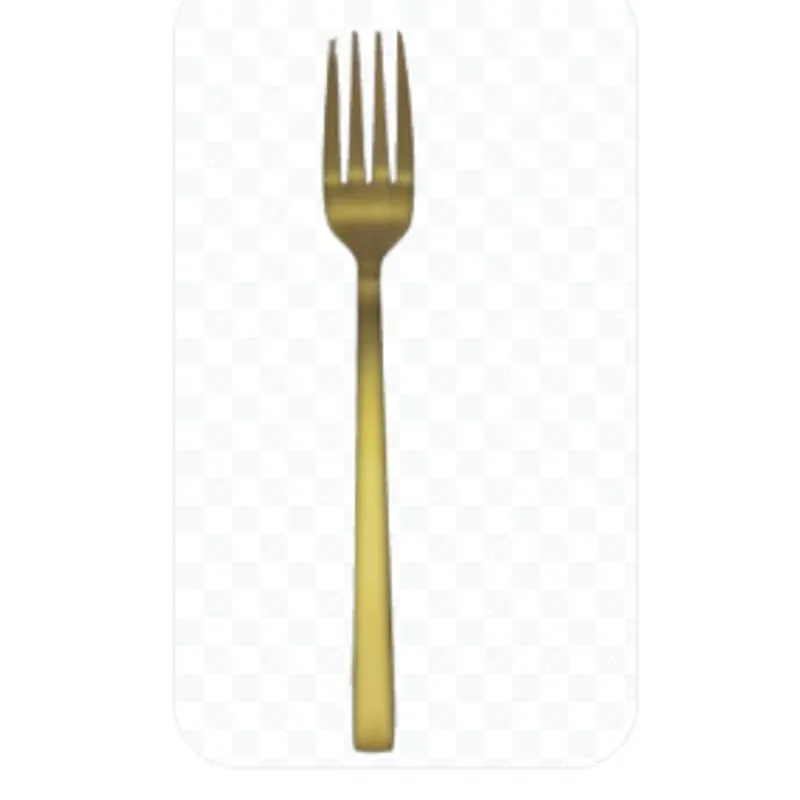 Jogo Garfo De Mesa Inox Ibiza Gold Com 6 - Tuut