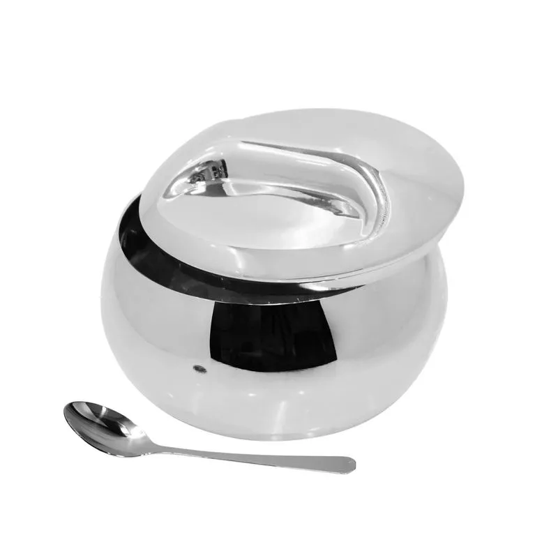 Açucareiro Inox Com Colher 300ml- Tuut