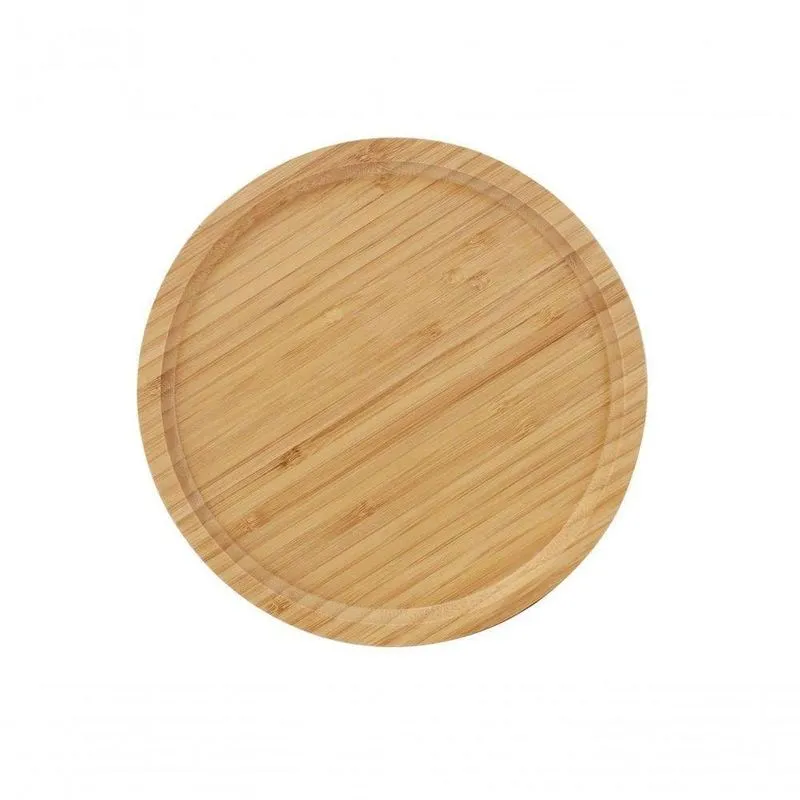 Bandeja Petisqueira Redonda Bambu Eco Prime 25cm - Tuut