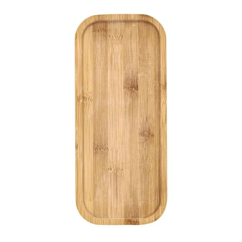 Bandeja Bambu Retangular 32cm X 14cm Borda Slim Prime - Tuut