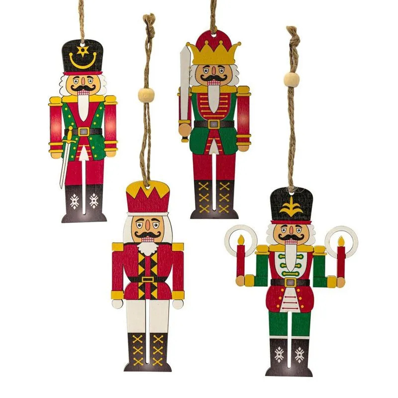 Conjunto com 12 Quebra Nozes Soldadinho mdf pendurar 12CM
