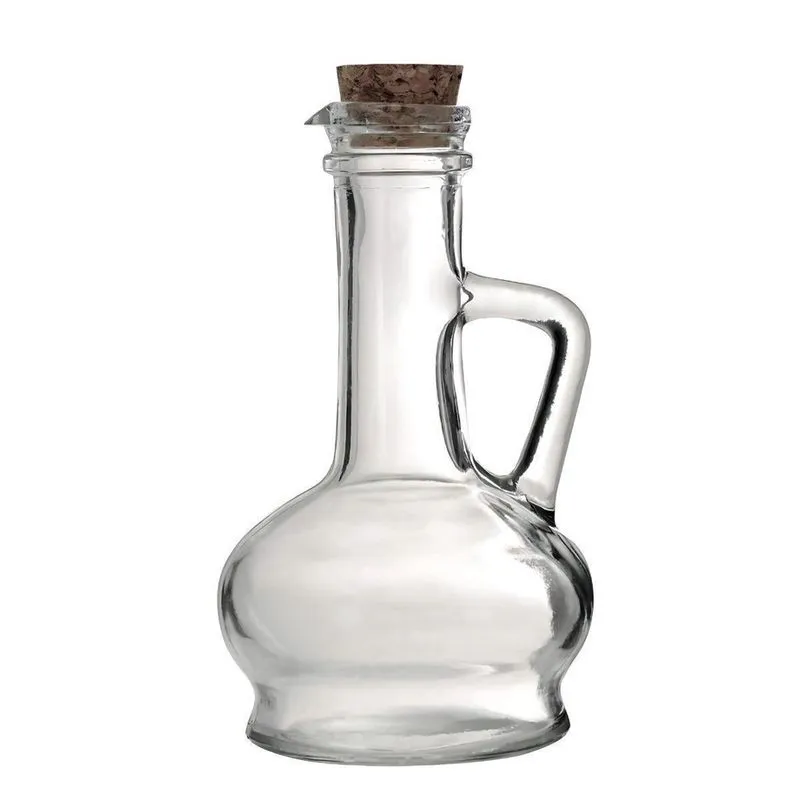 Galheteiro Vidro 230Ml Transparente Tampa Rolha Yangzi Tuut