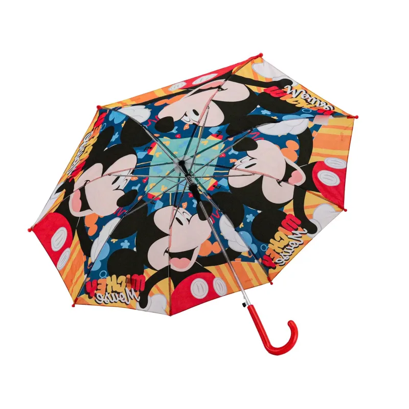Guarda Chuva Infantil Mickey Mouse Automático 48cm