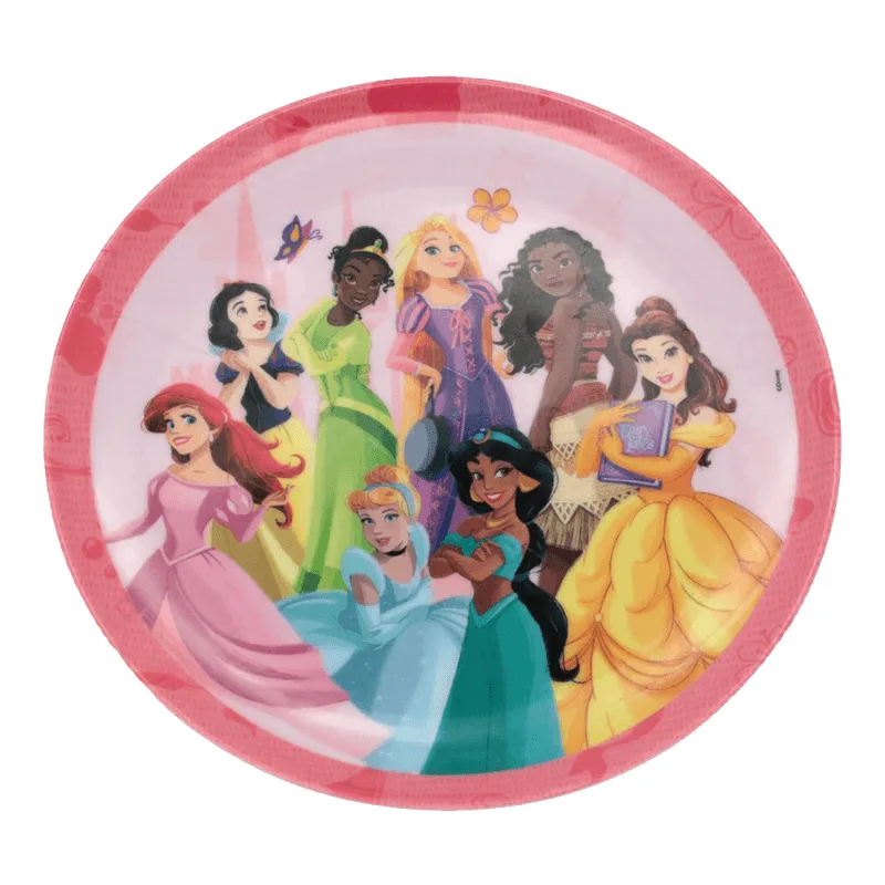 Prato Raso Yangzi Melamine Princesas 20cm UN