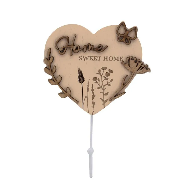 Gancho Decoratvo Coração Mdf 12,5cm - Tuut