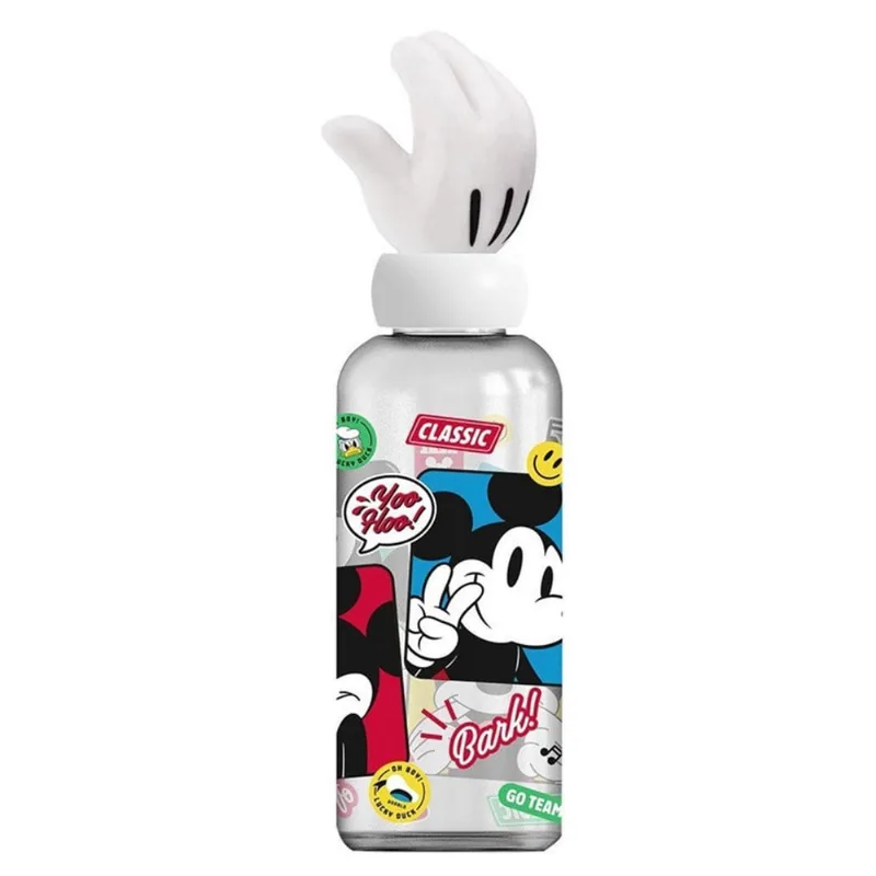 Garrafa Água Mickey 3D Portátil Infantil Antivazamento 560Ml