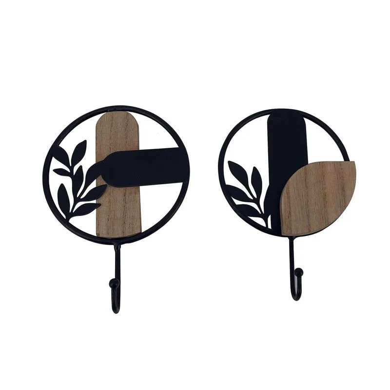Gancho Decor Metal Mdf 10x2x14,5cm - Tuut