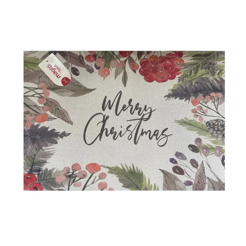 Jogo Americano Magizi Tec Merry Berrie 45x30cm com 6 Unidades