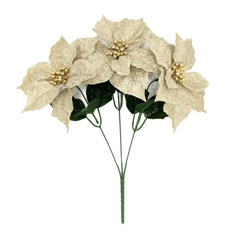 Buque Floral Magizi 45cm Champagne e Verde 7 Flores