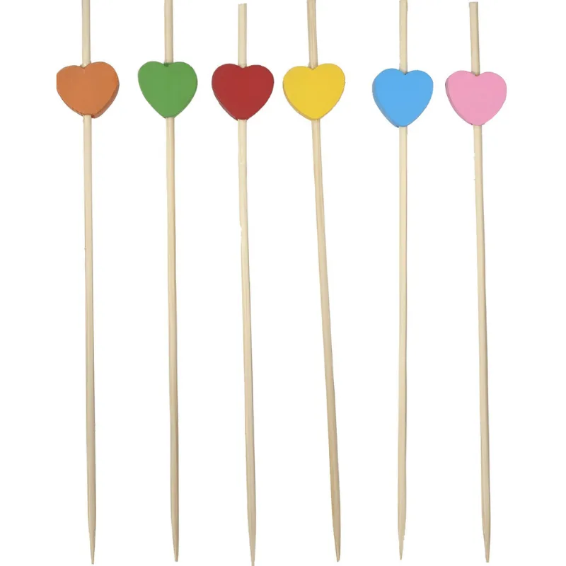 Kit com 50 Palitos para Aperitivos/Petisco em Bambu 12cm