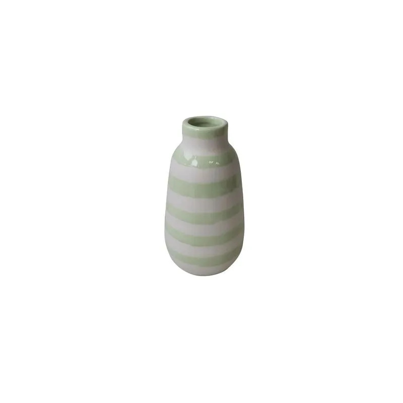 Vaso De Ceramica Com Circulos 8,8x8,8x17cm - Tuut