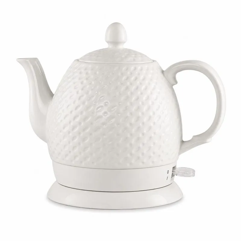 Chaleira Elétrica Porcelana Elegance Branca 1,5L 127V Tuut