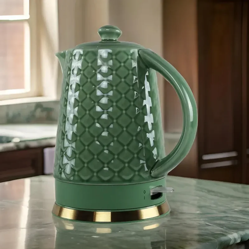 Chaleira Elétrica Porcelana Elegance Verde 1,5L 127V Tuut