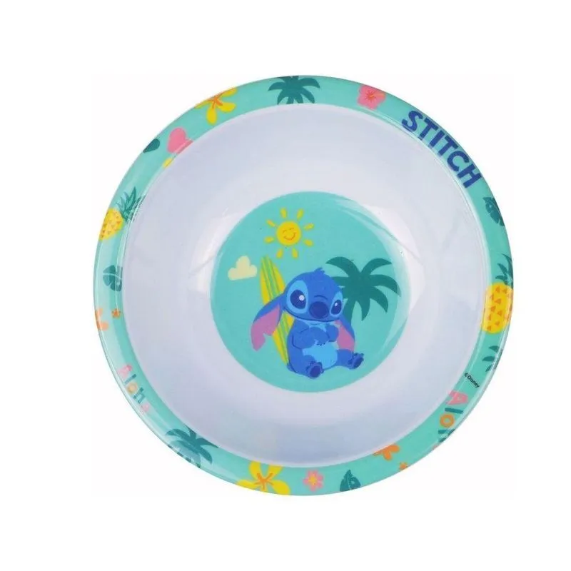 Tigela Infantil Melamina 450ml 16cm Stitch Disney - Tuut