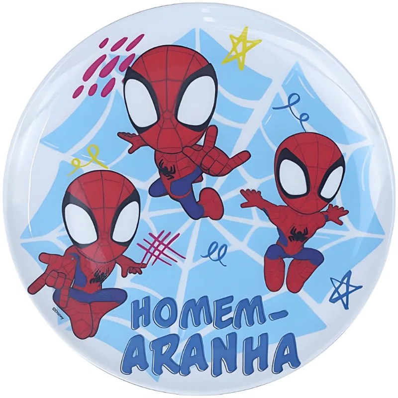 Prato Homem Aranha 20x20x1cm em Melamina - TUUT