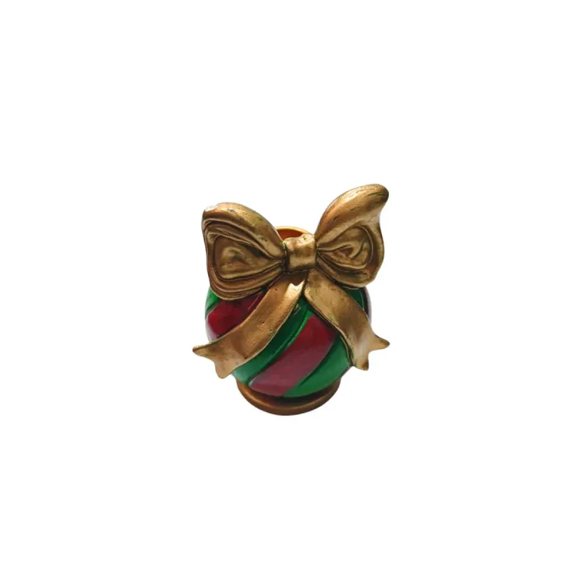 Porta Velas Poliresina Tuut Bola Laco 8,2x11,5cm Ref