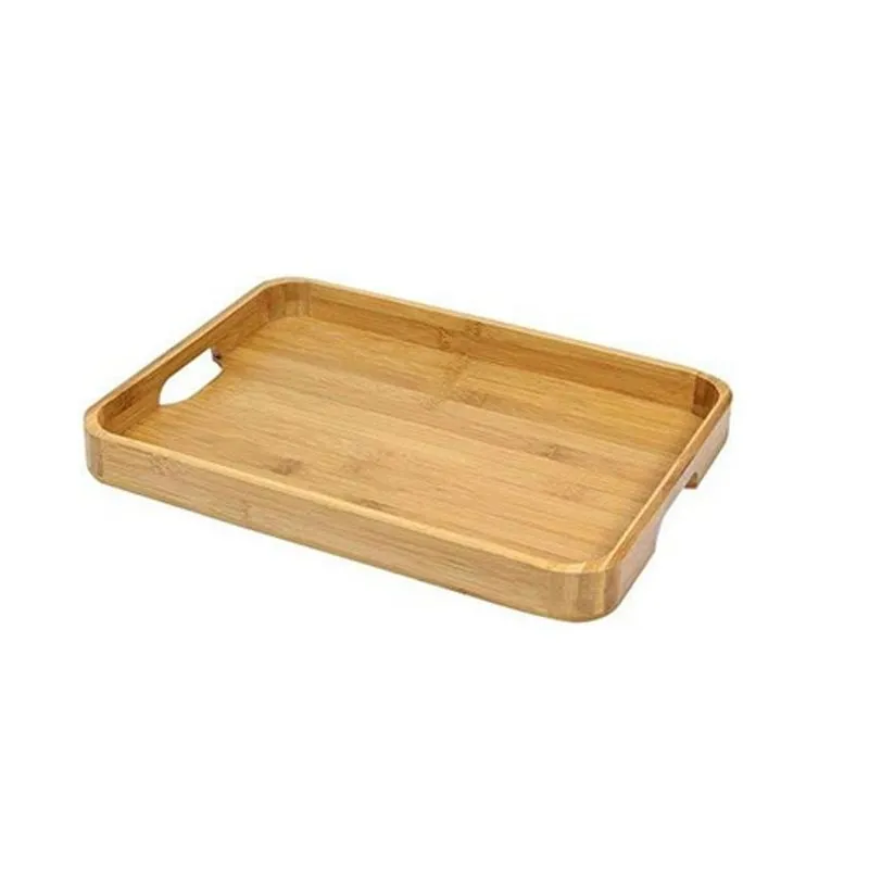Bandeja Com Alça Bambu 38x28x4cm - Tuut